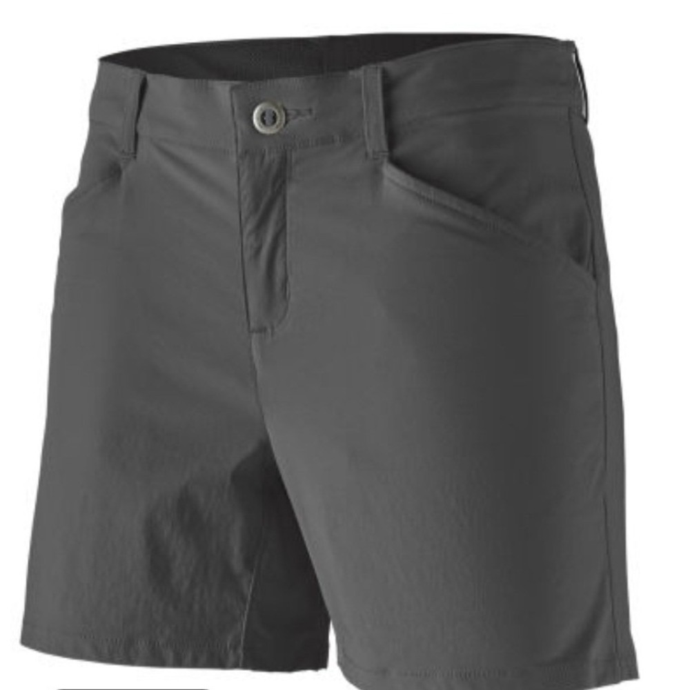 Patagonia Quandary Shorts Womens 6 Gray Hiking Outdoor Stretch Travel 5"‎ Inseam
